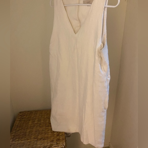 Size 12 white loft shift dress with pockets - Picture 1 of 4